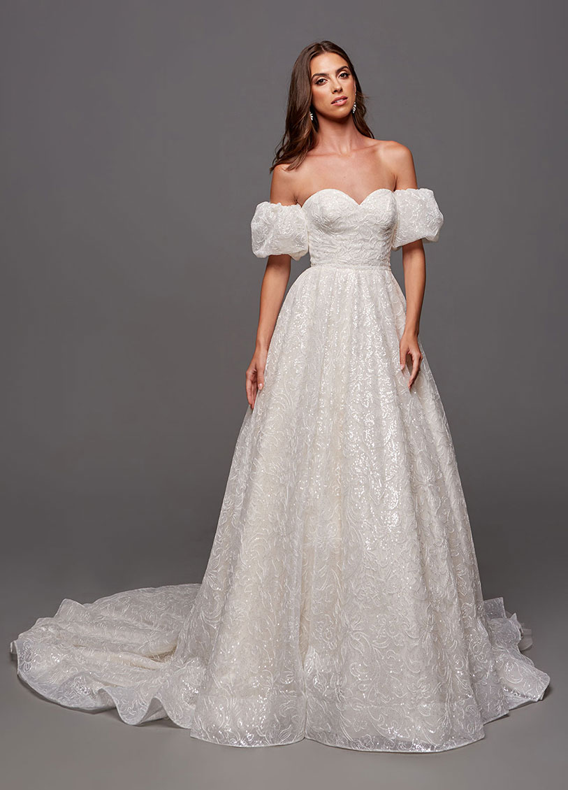 Impression Bridal Dress 10010 Size 14 Ivory Ballgown Wedding Dress
